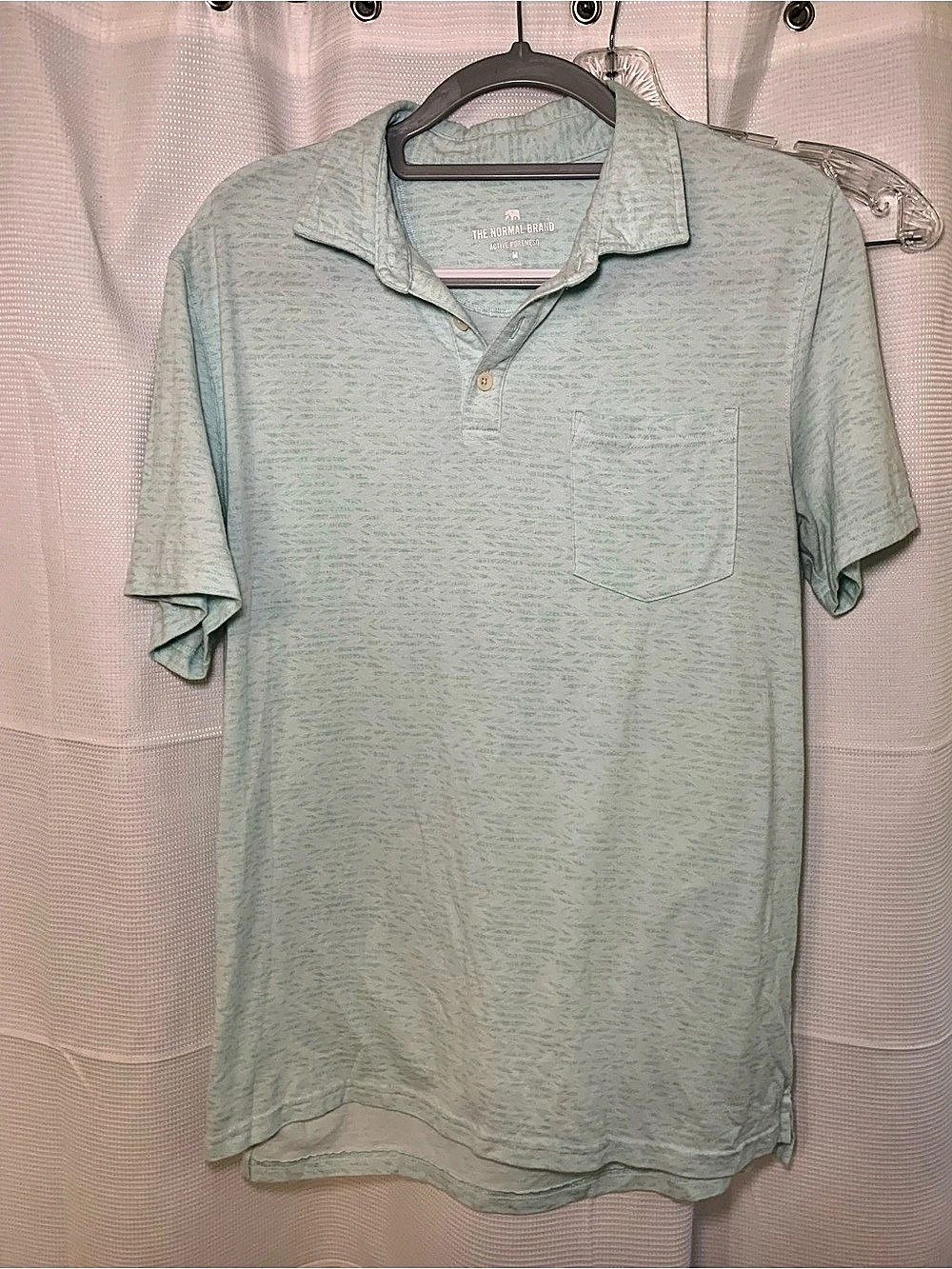 The Normal Brand Active Puremeso Men's Polo Green Size Medium